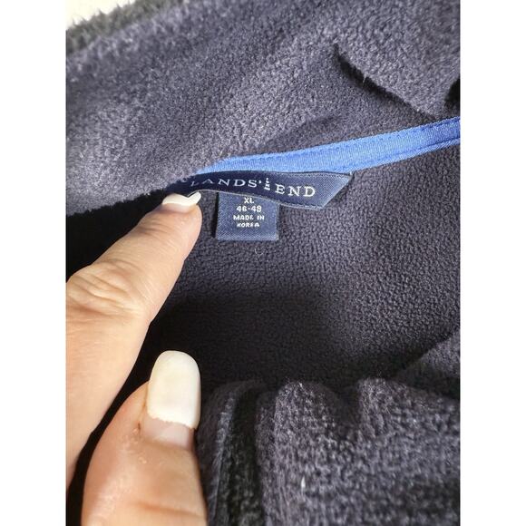 Ll Bean Fleece Jacket Mens Size XL Sports Illustrated Embroidered Blue/Black - Picture 4 of 10